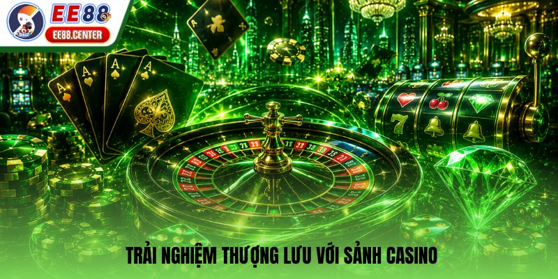 Minh họa khu vực trò chơi casino trực tuyến